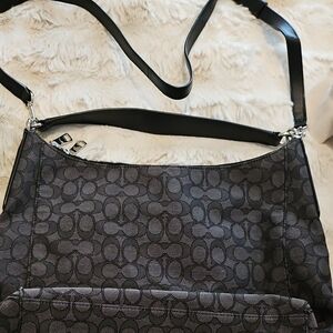 Coach Elegant Black Patterned Women's Bag
